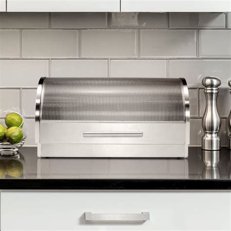 oggi stainless steel bread box